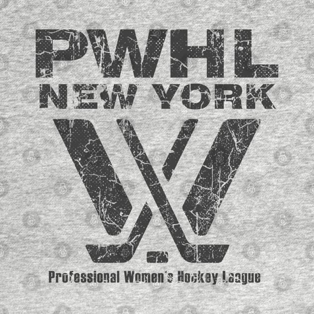 NEW YORK - PWHL RETRO by katroxdesignshopart444